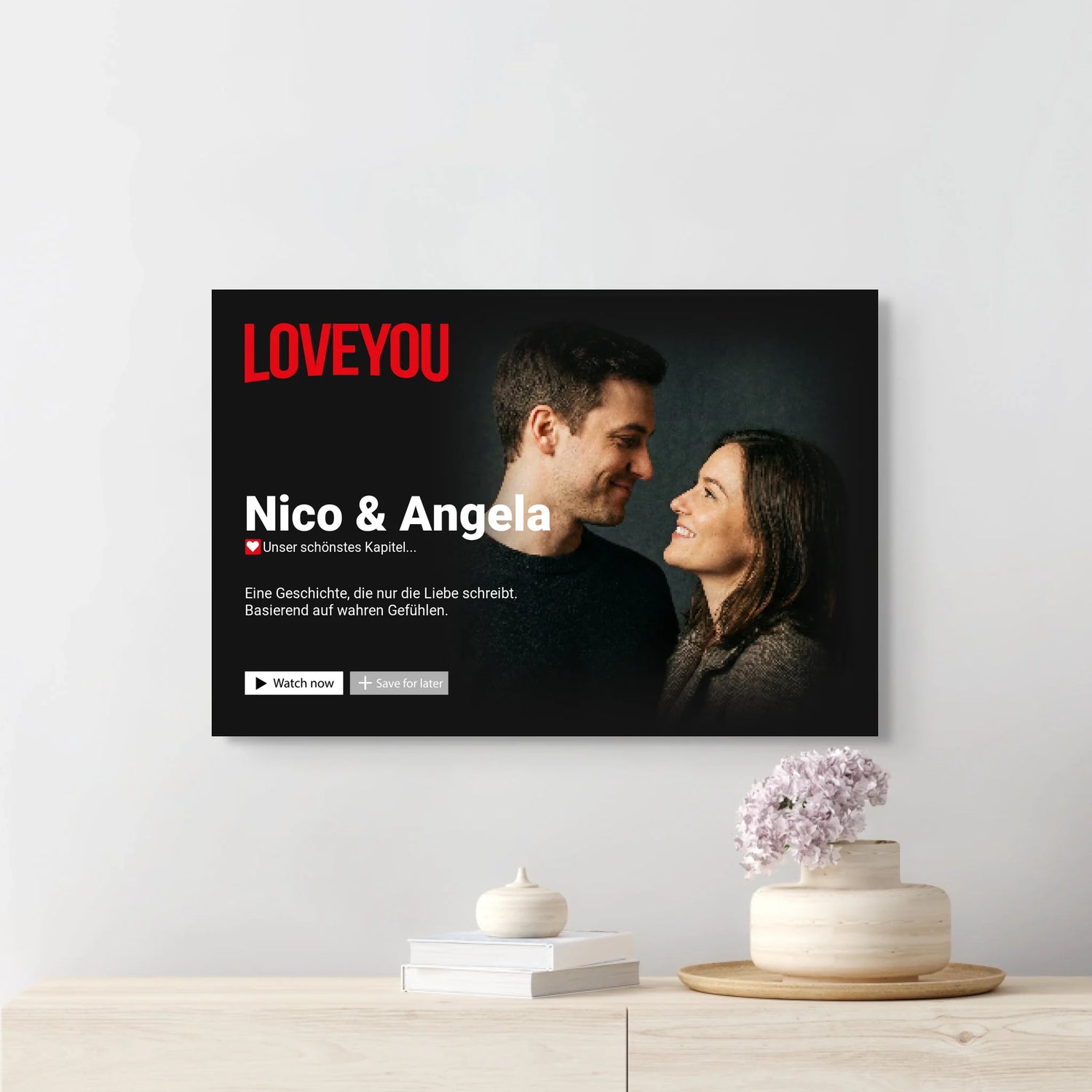 Personalisiertes Movie Poster – "Eure Love Story" (Fotoboard) - Momeries