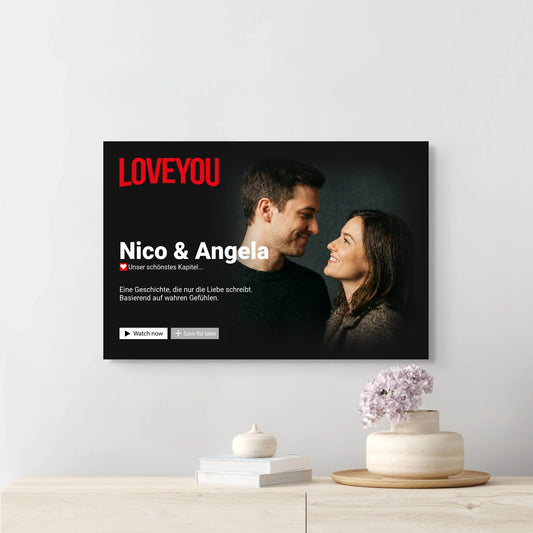 Personalisiertes Movie Poster – "Eure Love Story" (Fotoboard) - Momeries
